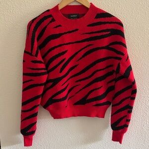Bardot Zebra Stripe Sweater